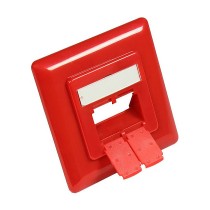 Buy 50x50mm inkl. Abdeckrahmen 80x80mm für Netzwerkdosen, verkehrsrot RAL3020, Good Connections® in Cyprus, Nicosia, Limassol, L