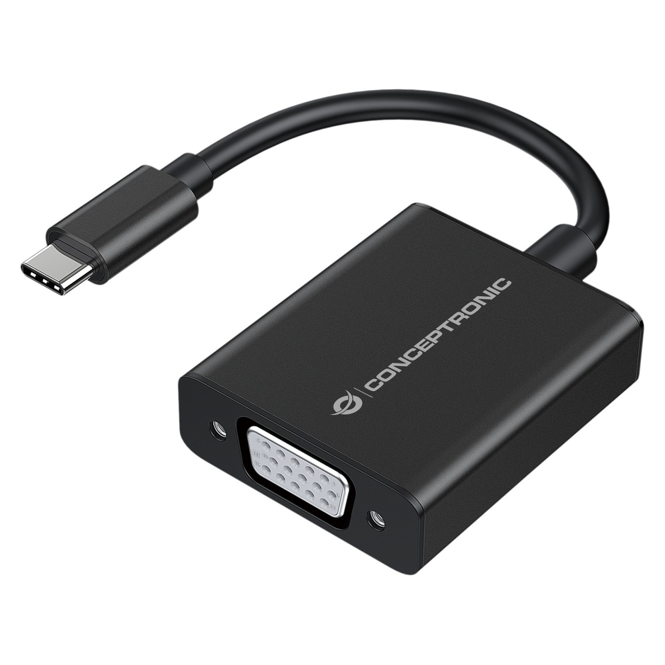 Buy CONCEPTRONIC Adapter USB-C3.2- to VGA 1080 60Hz 0.10m sw in Cyprus, Nicosia, Limassol, Larnaka, Pafos