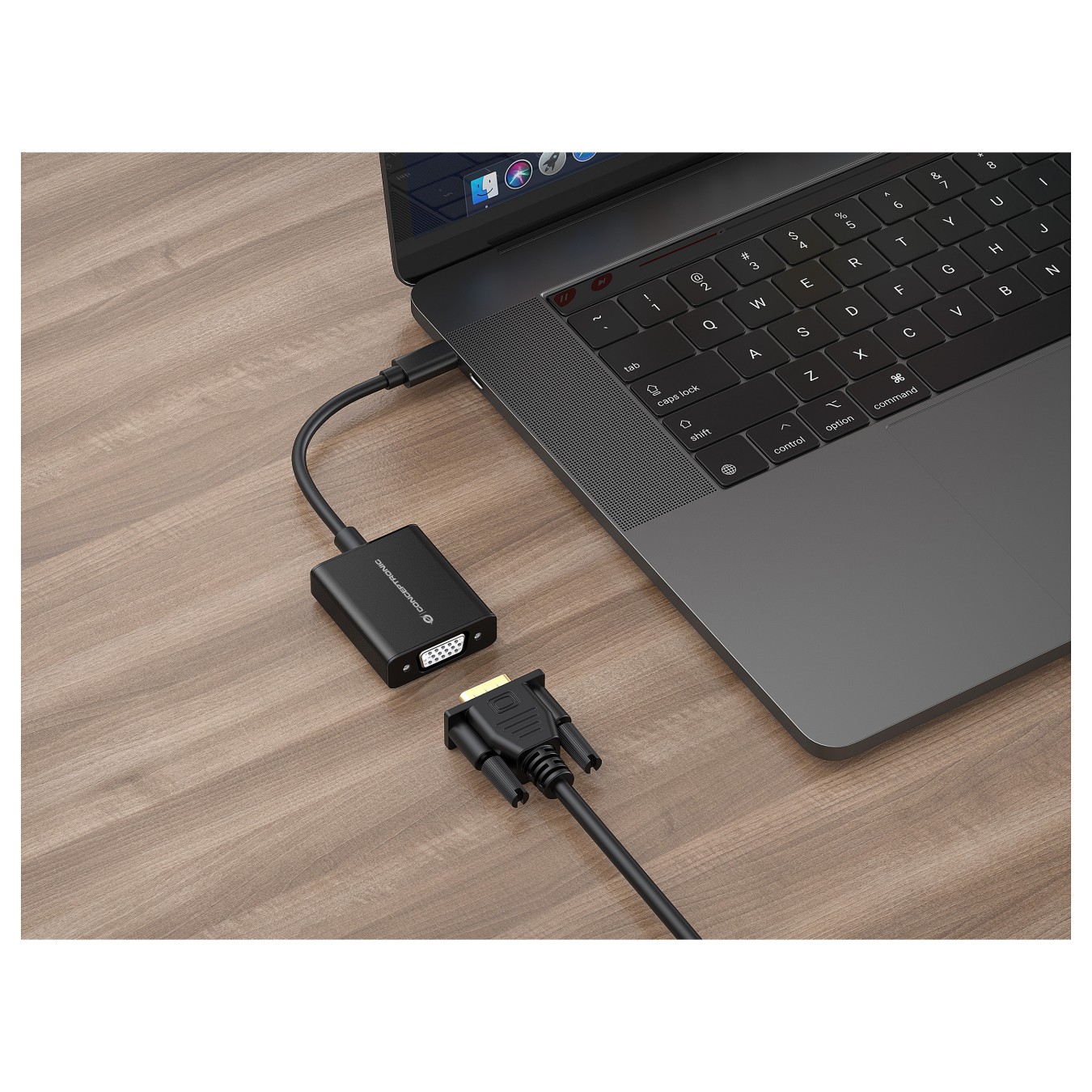 Buy CONCEPTRONIC Adapter USB-C3.2- to VGA 1080 60Hz 0.10m sw in Cyprus, Nicosia, Limassol, Larnaka, Pafos