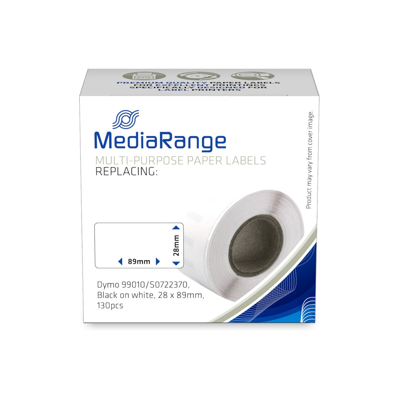 Buy MediaRange Etikettenrollen ersetzt DYMO 99010 S0722370, 29,0 x 89,0 mm in Cyprus, Nicosia, Limassol, Larnaka, Pafos