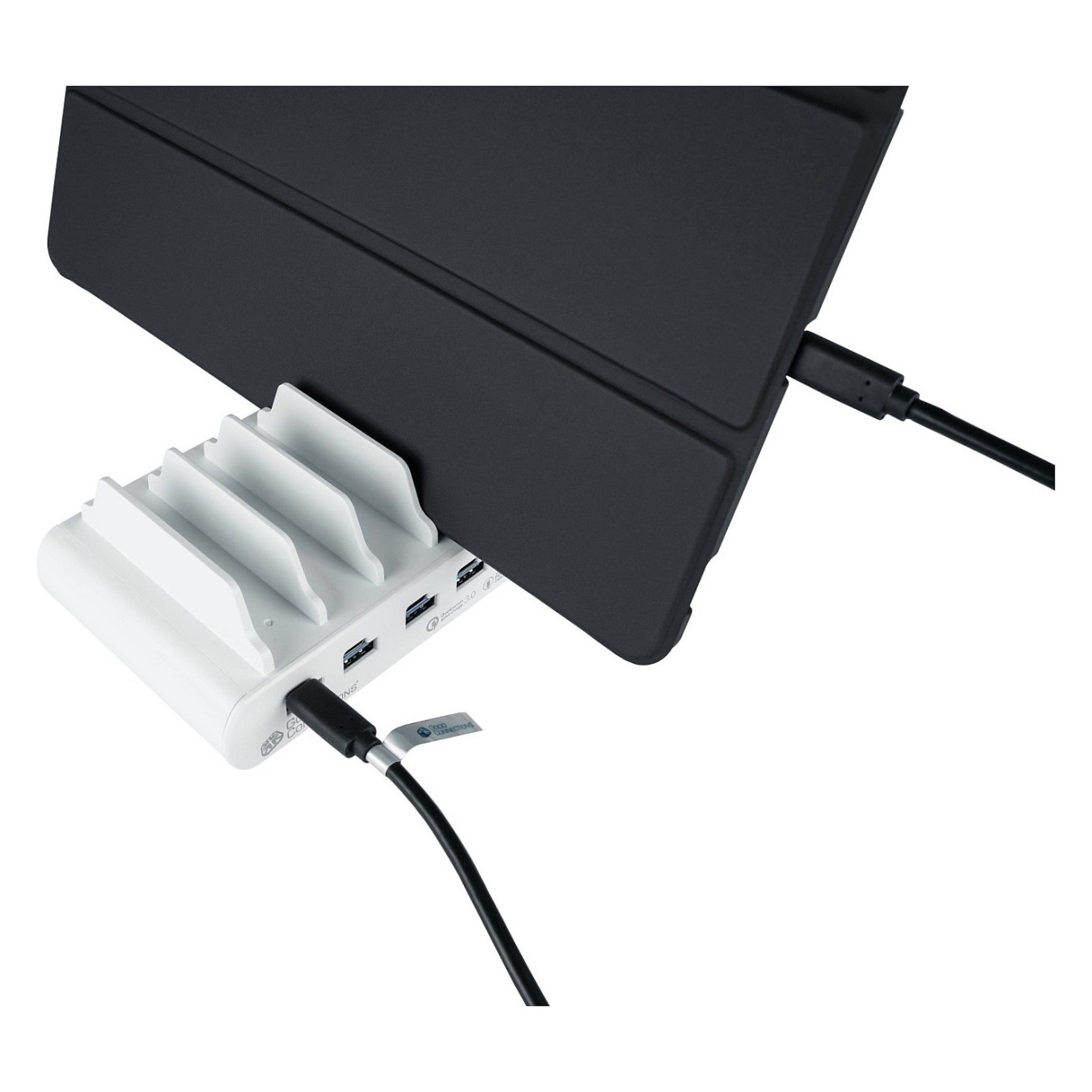 Buy GoodConnections USB Desktop Schnellladestation 110W 10-Port 5xUSB-C 5xUSB-A QC3.0 Weiß in Cyprus, Nicosia, Limassol, Larnaka