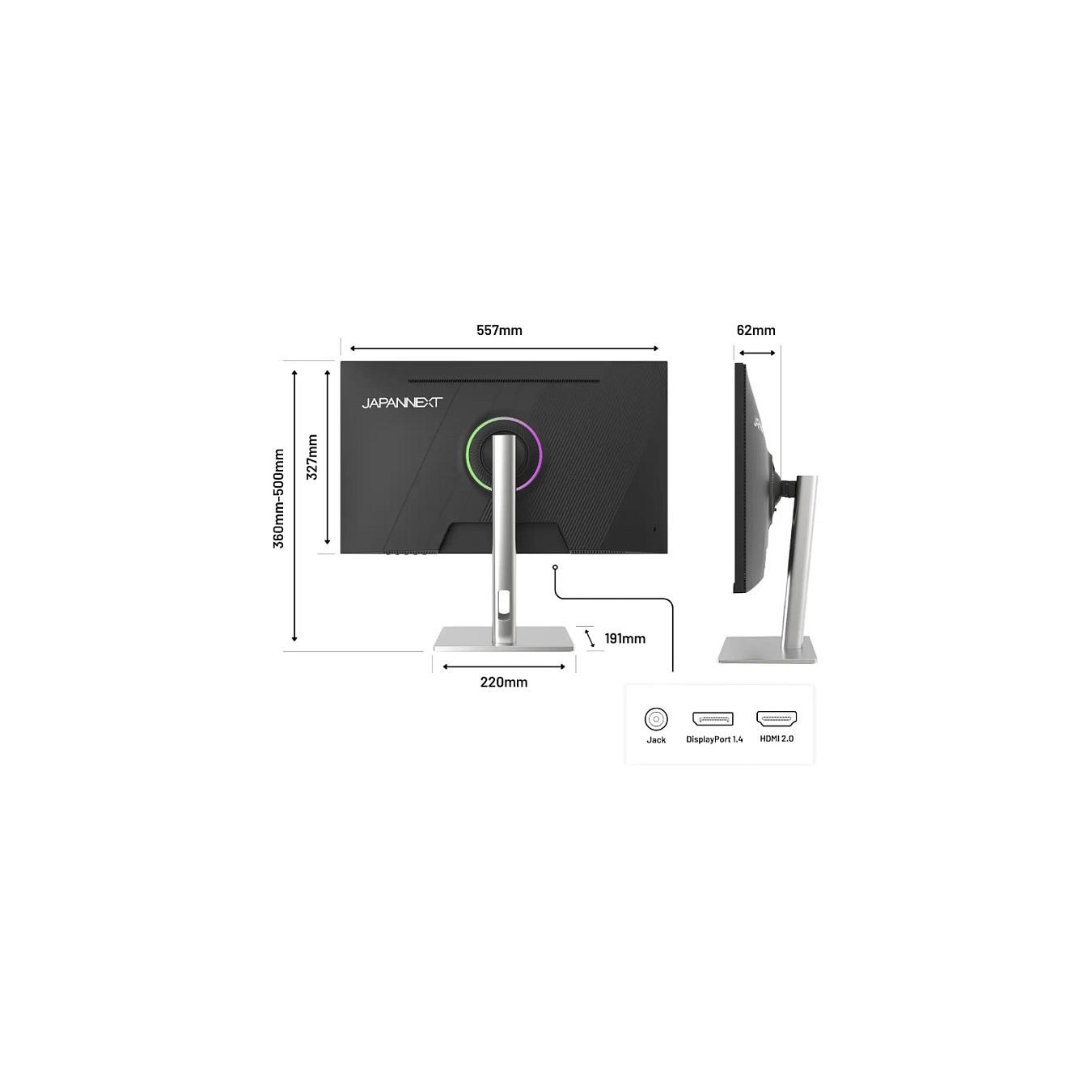 Buy JapanNext FHD Gaming Monitor 62,23cm (24,5') in Cyprus, Nicosia, Limassol, Larnaka, Pafos