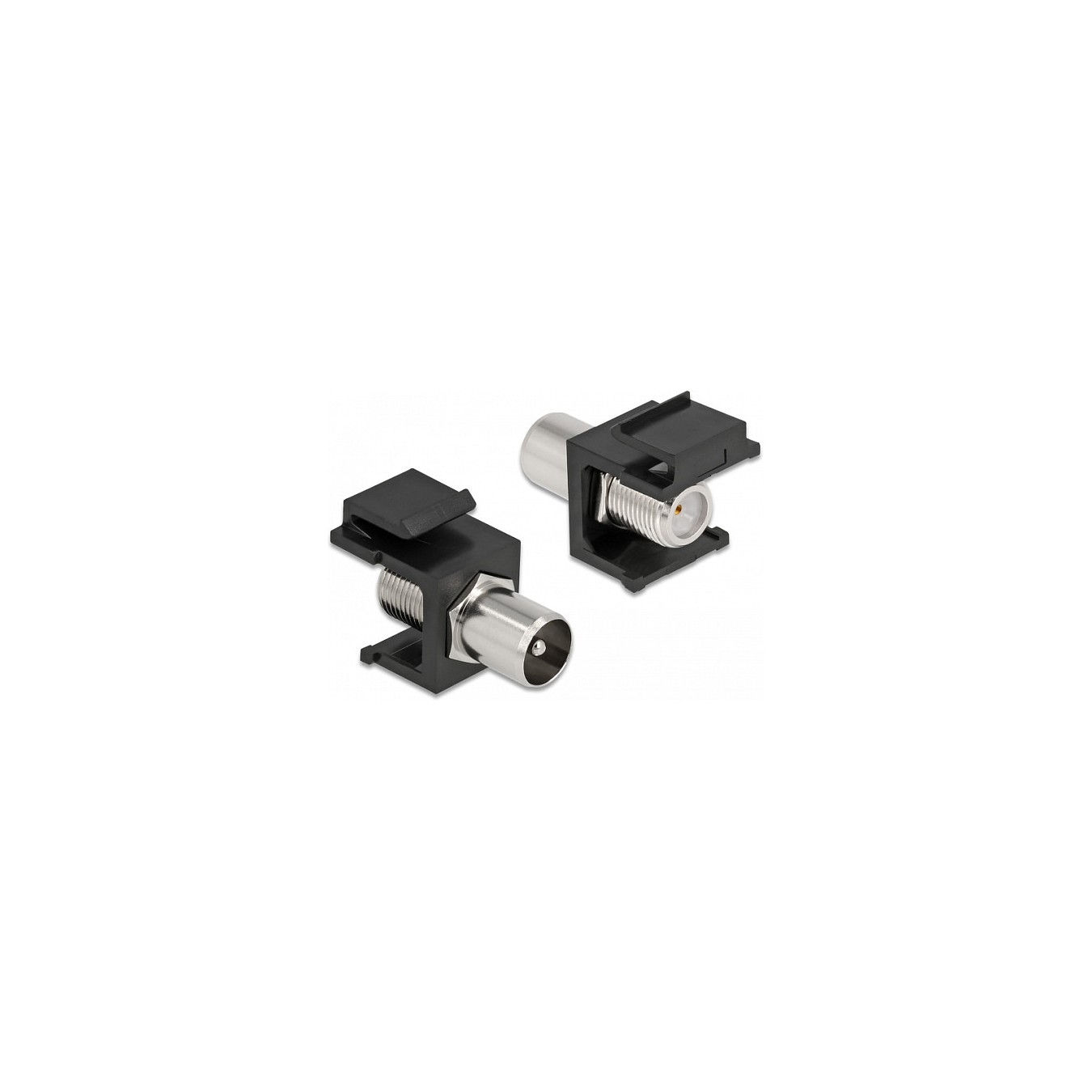 Buy Keystone Modul IEC Stecker to F Buchse schwarz in Cyprus, Nicosia, Limassol, Larnaka, Pafos