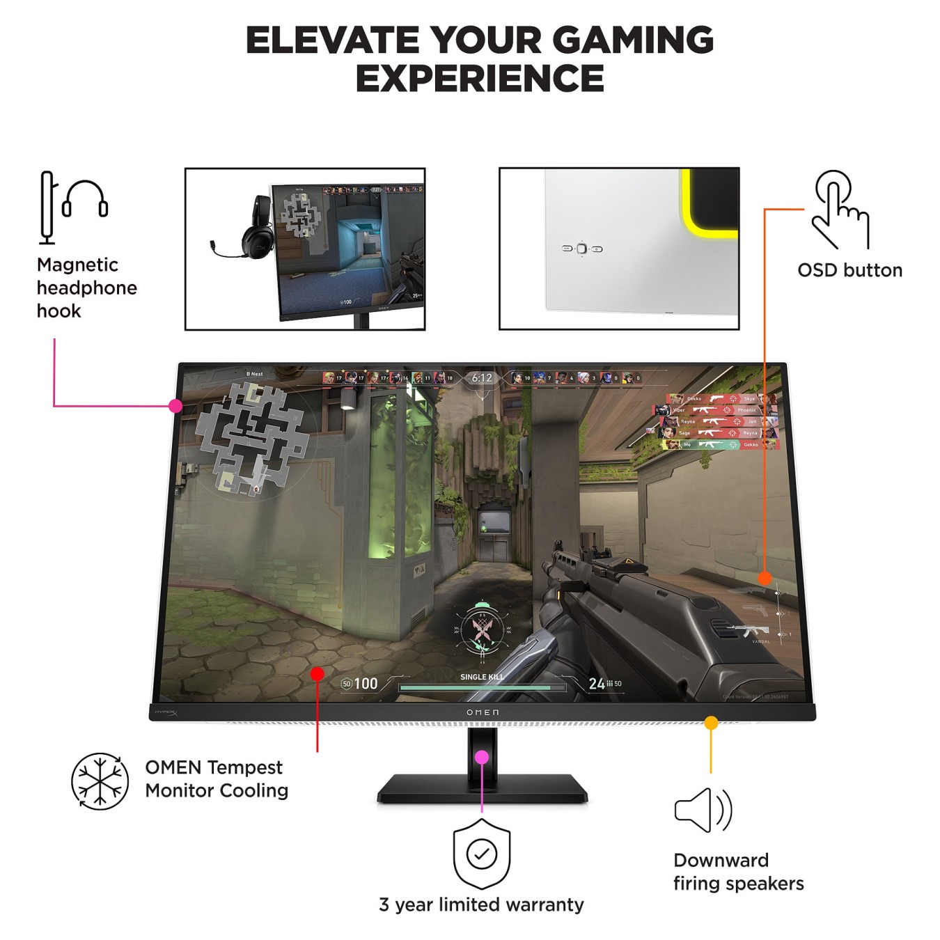 Buy HP Monitor OMEN Transcend 32 (9R181E9 ABB) in Cyprus, Nicosia, Limassol, Larnaka, Pafos
