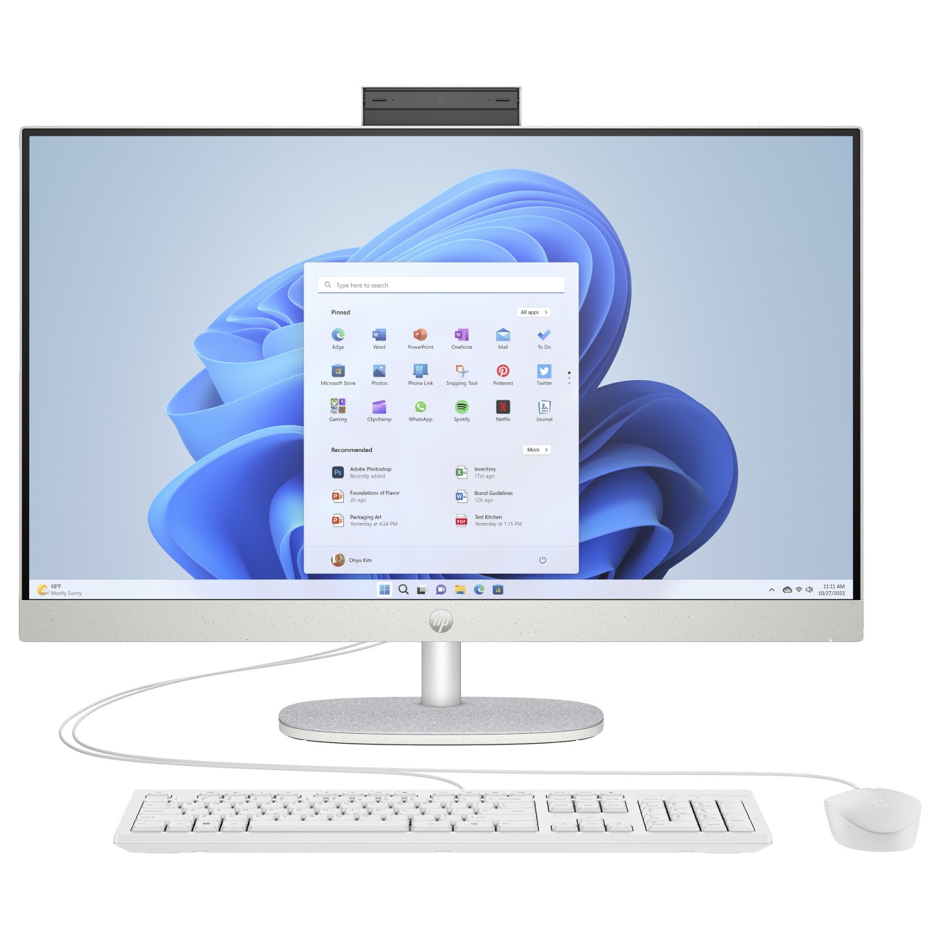Buy AIO HP All-in-One PC 27-cr0104ng RYZ7 7730U 16GB 1TBSSD W11 Home in Cyprus, Nicosia, Limassol, Larnaka, Pafos