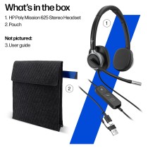 Buy Poly Mission 625 Stereo USB Wired Headset (Bulk) in Cyprus, Nicosia, Limassol, Larnaka, Pafos