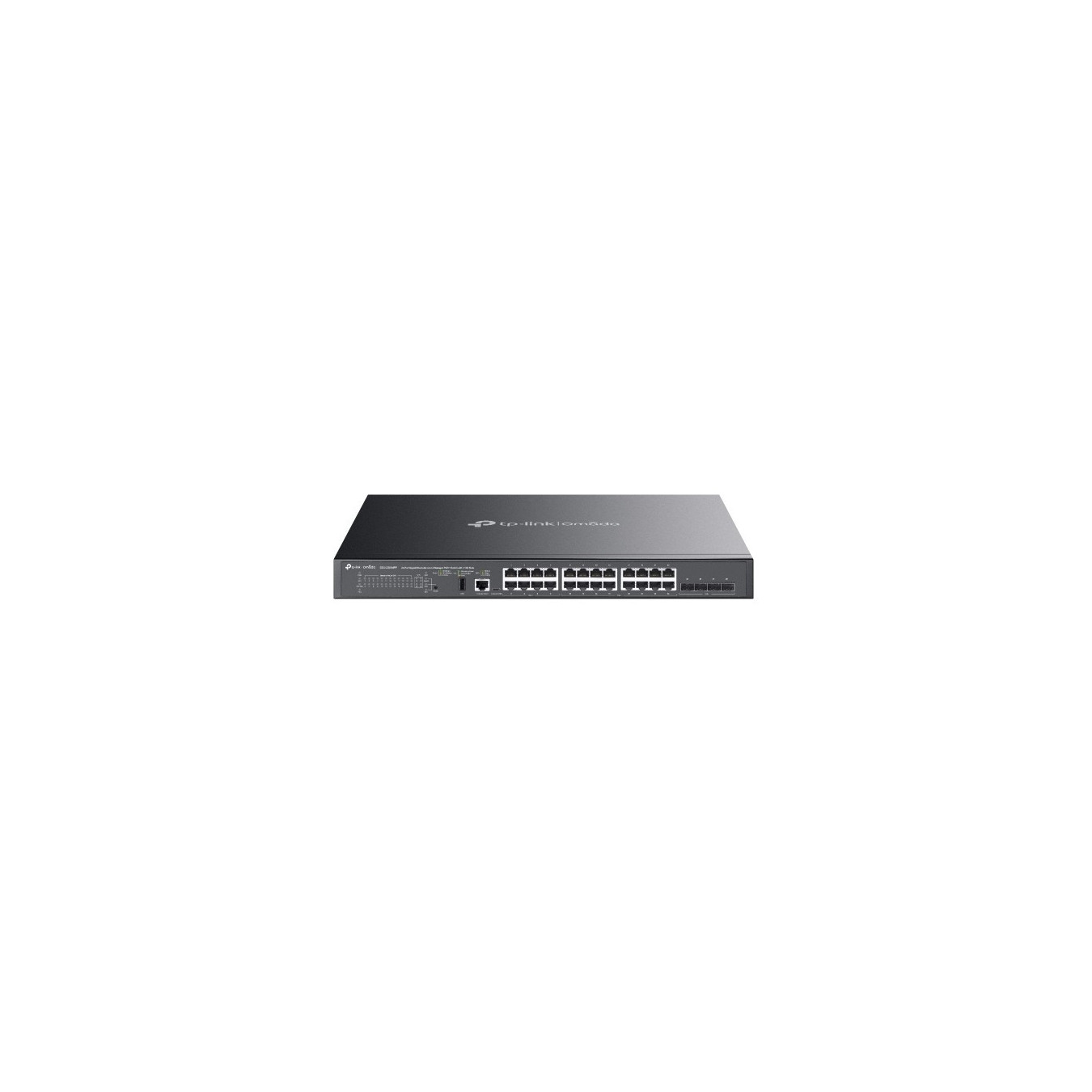 TP-Link Omada SG5428XMPP - 24-Port L3 Managed PoE++ Switch, 4x10G SFP+, 500W PoE, 2GB RAM, 1.2GHz, Black