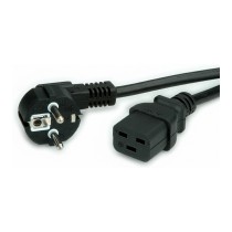 Buy VALUE Netzkabel Schutzkontakt CEE7 7 - IEC320-C19, 16A, schwarz, 0,8 m in Cyprus, Nicosia, Limassol, Larnaka, Pafos