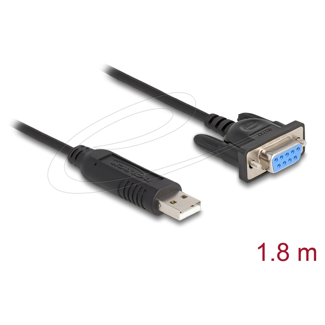 Buy Delock USB 2.0 zu Seriell RS-232 Adapter Sub-D 9 Buchse mit Schrauben kompaktem Steckergehäuse 1,8 m FTDI in Cyprus, Nicosia