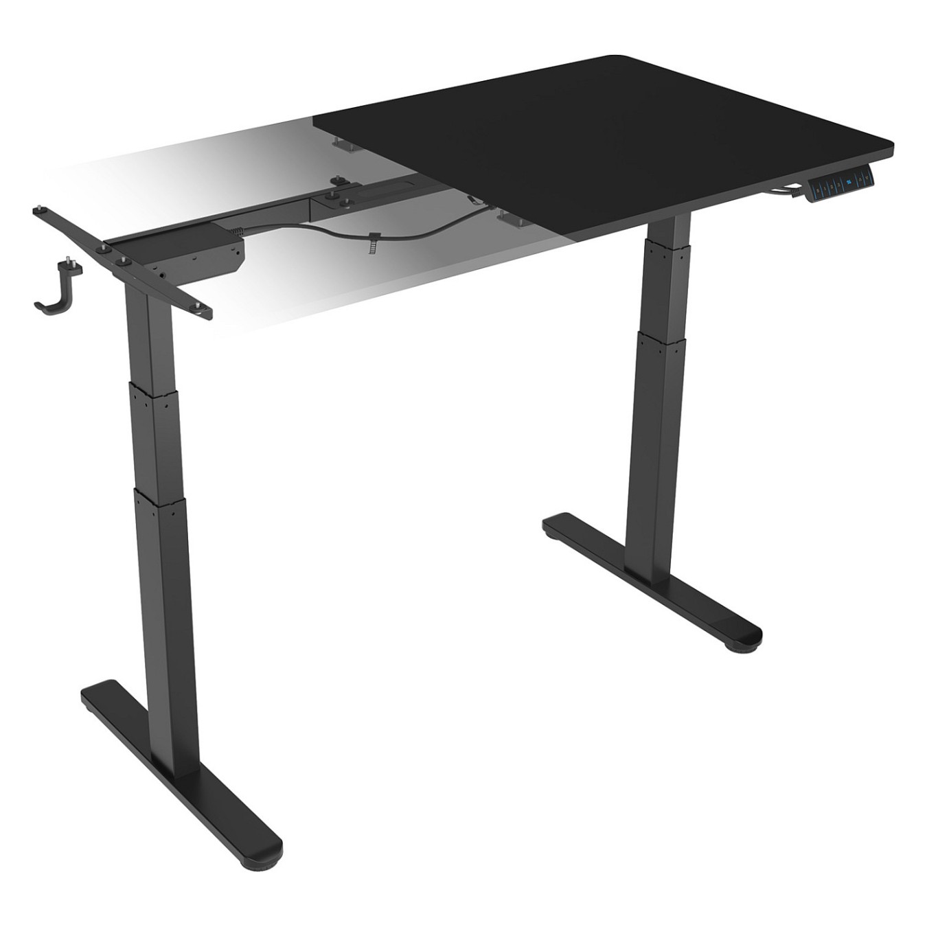 Buy BOX Elektrisch höhenverstellbarer Tisch inklusive geteilter Tischplatte 140x70 cm in Cyprus, Nicosia, Limassol, Larnaka, Paf