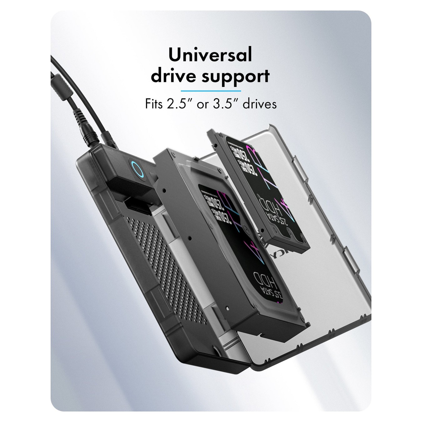 Buy ICY BOX Externes Gehäuse für 2,5' 3,5' SATA HDD SSD, Host USB 3.2 Gen 1 bis 5 Gbps Type-C -A in Cyprus, Nicosia, Limassol, L