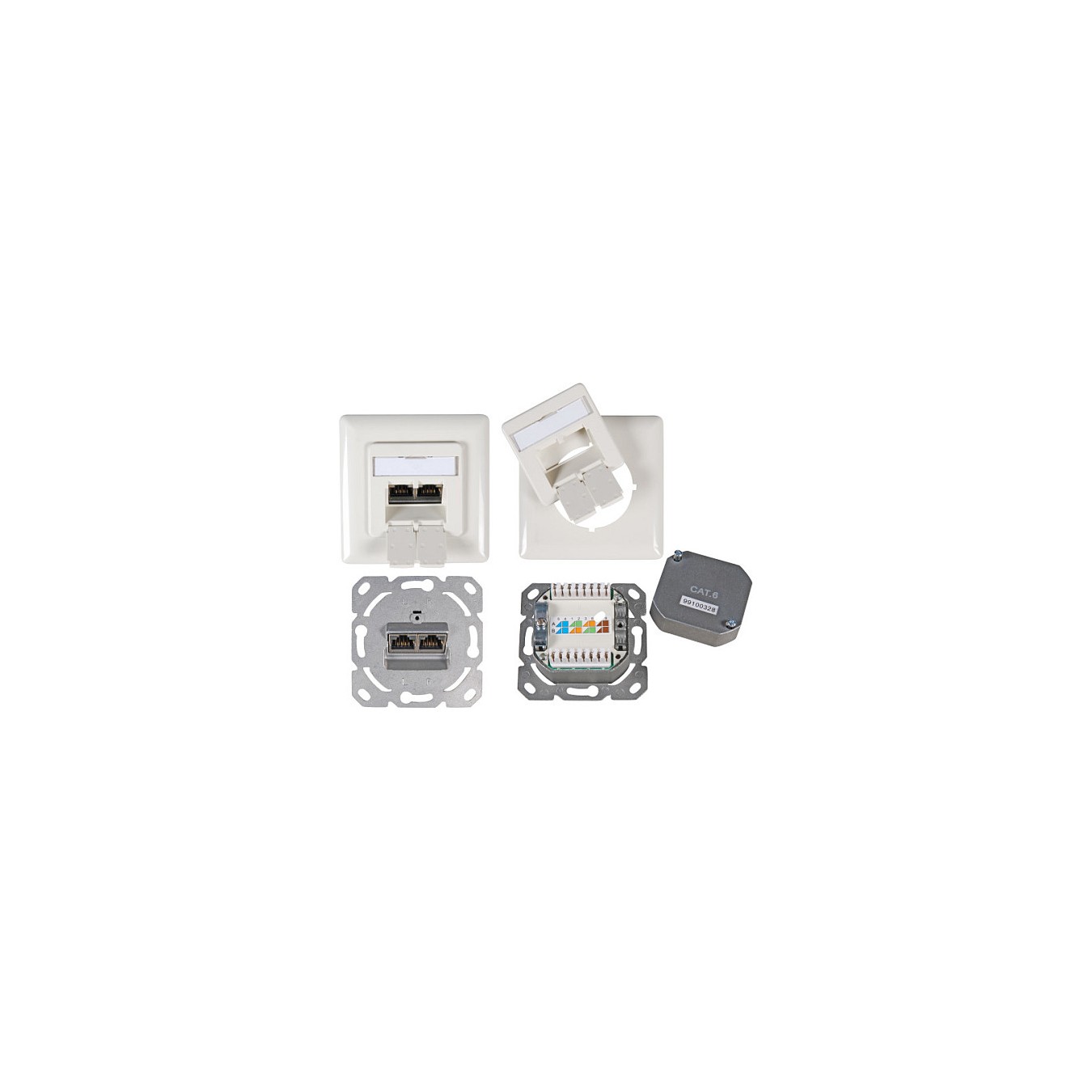 Buy Datendose Cat.6 250MHz oben unten,Unterputz,2xRJ45,weiß in Cyprus, Nicosia, Limassol, Larnaka, Pafos