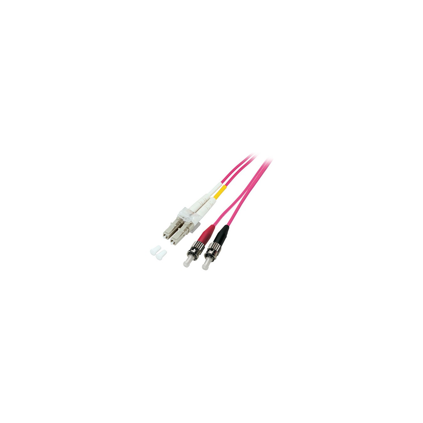 Buy Patchkabel LWL Duplex OM4 (Multimode, 50 125) LC ST, LSZH, austauschbare Polarität, 1m, Good Connections® in Cyprus, Nicosia