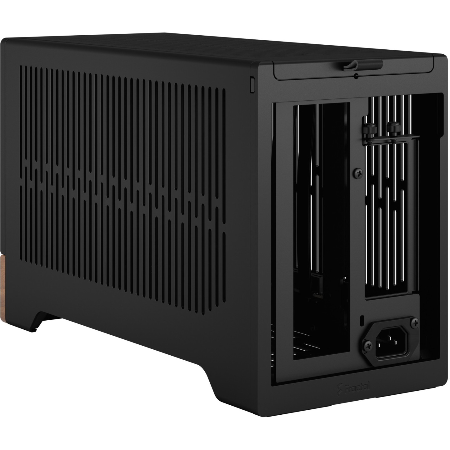 Fractal Design Terra Graphite - Mini-ITX SFF Case (Graphite, Aluminum & Walnut) - USB-C, SFX/SFX-L, GPU 322mm