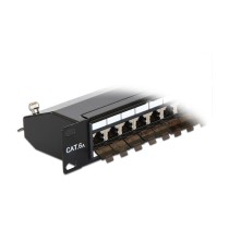 Buy Delock 19? Patchpanel 24 Port Cat.6A schwarz in Cyprus, Nicosia, Limassol, Larnaka, Pafos