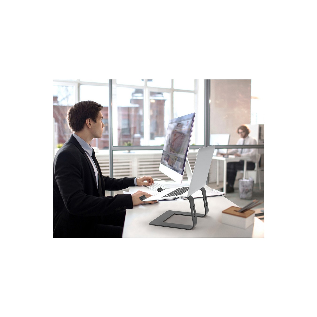 Buy Port NB Stand Notebook Aluminium in Cyprus, Nicosia, Limassol, Larnaka, Pafos