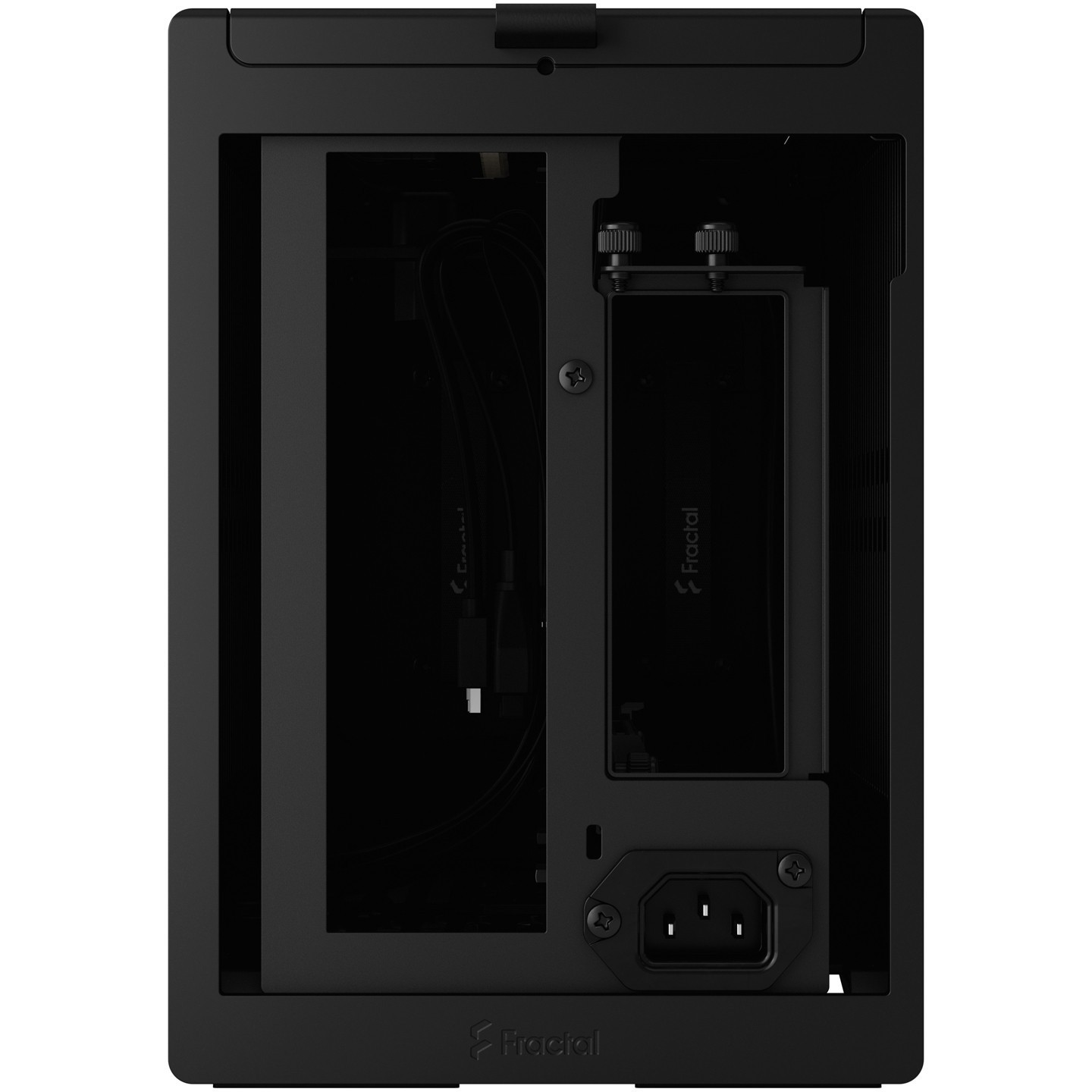 Fractal Design Terra Graphite - Mini-ITX SFF Case (Graphite, Aluminum & Walnut) - USB-C, SFX/SFX-L, GPU 322mm