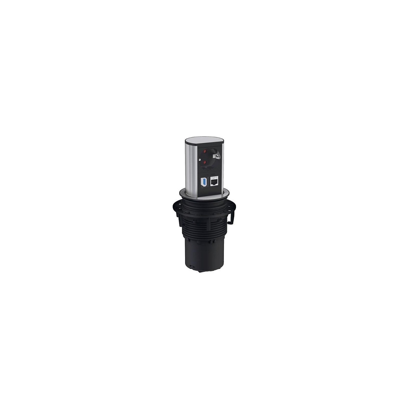 Buy BACHMANN ELEVATOR 1x Schutzkontakt, 1x CAT6, 1x USB 3.0, Edelstahl in Cyprus, Nicosia, Limassol, Larnaka, Pafos
