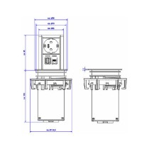 Buy BACHMANN ELEVATOR 1x Schutzkontakt, 1x CAT6, 1x USB 3.0, Edelstahl in Cyprus, Nicosia, Limassol, Larnaka, Pafos