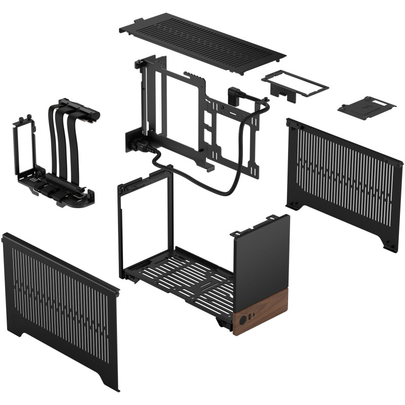 Buy Fractal Design Terra Graphite - Mini-ITX SFF Case (Graphite, Aluminum & Waln... in Cyprus, Nicosia, Limassol, Larnaka, Pafos