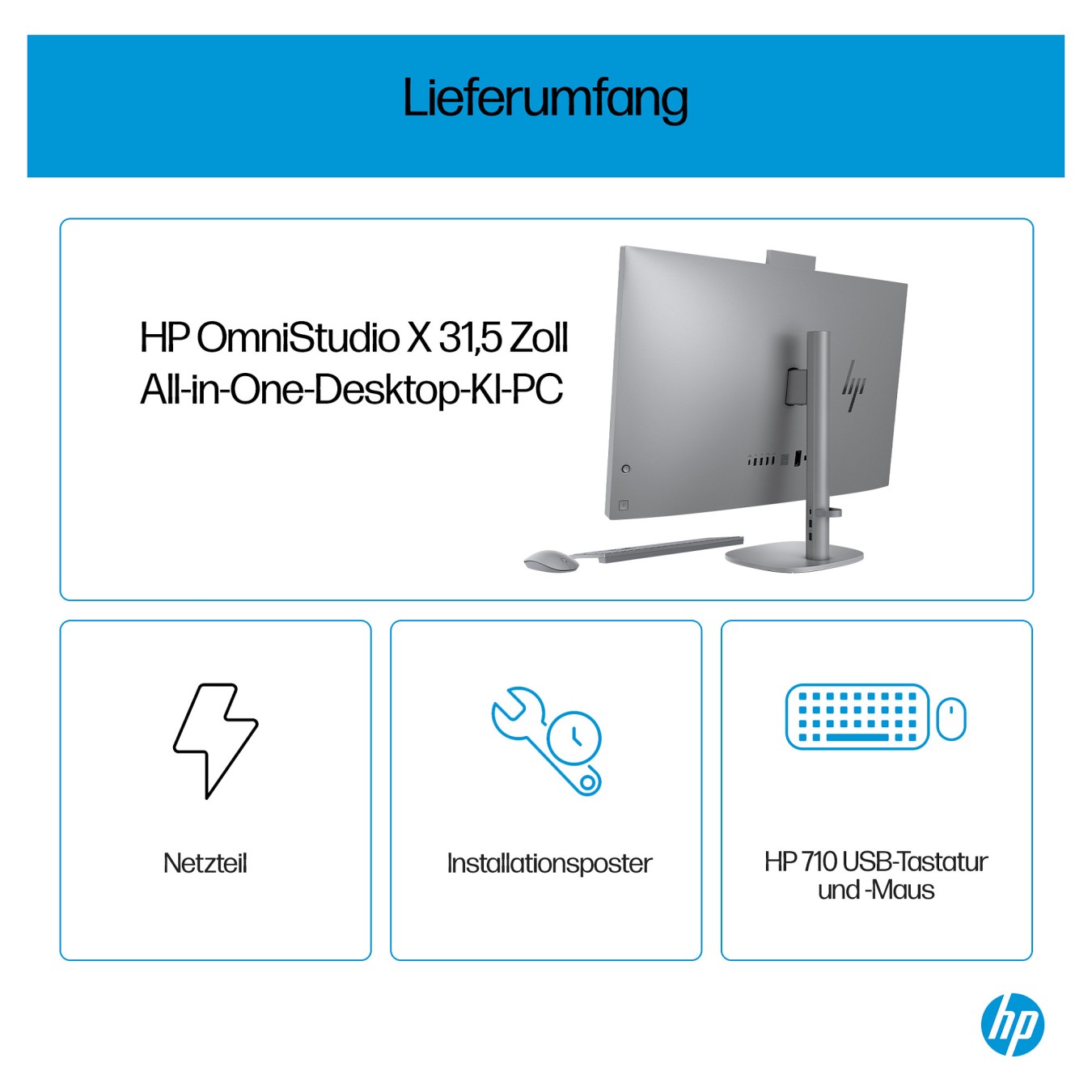 Buy AIO HP OmniStudio X All-in-One PC 32-c0177ng CU7 155H 32GB 2TBSSD RTX4050 W11 Home in Cyprus, Nicosia, Limassol, Larnaka, Pa