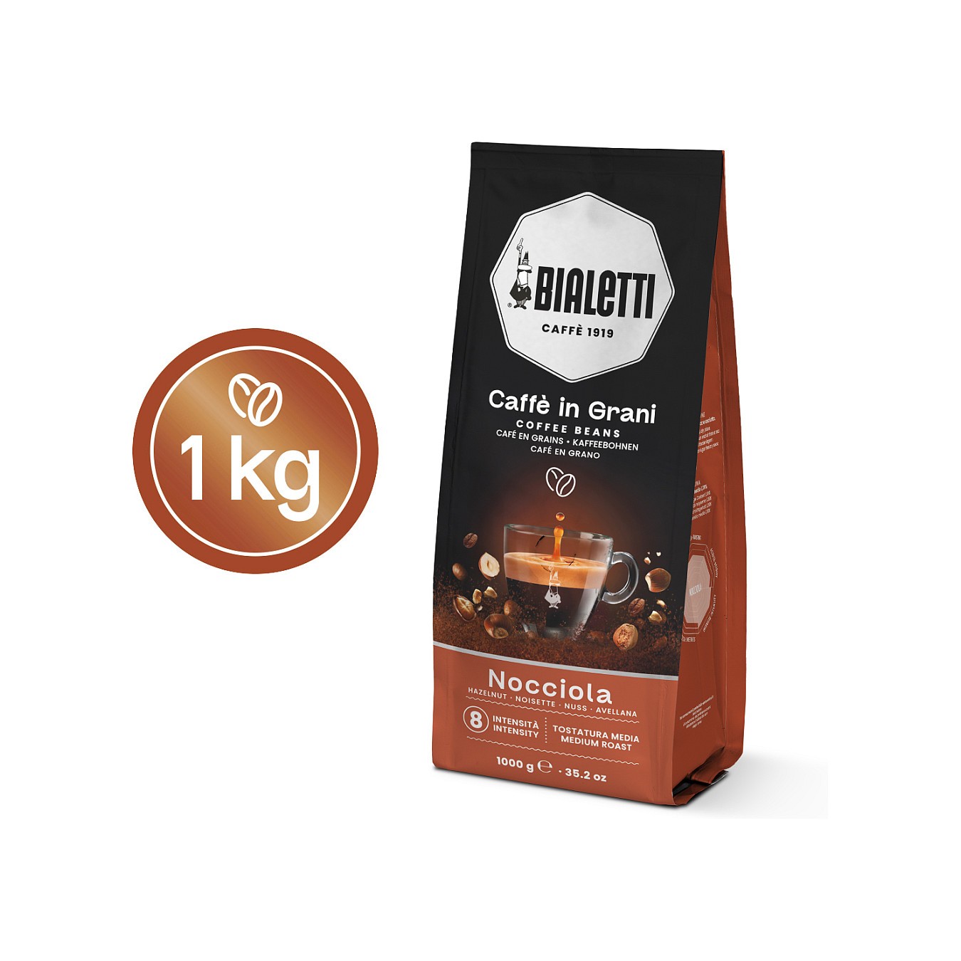 Buy Bialetti Esperto Grani hazelnut Kaffeebohnen 1 kg in Cyprus, Nicosia, Limassol, Larnaka, Pafos