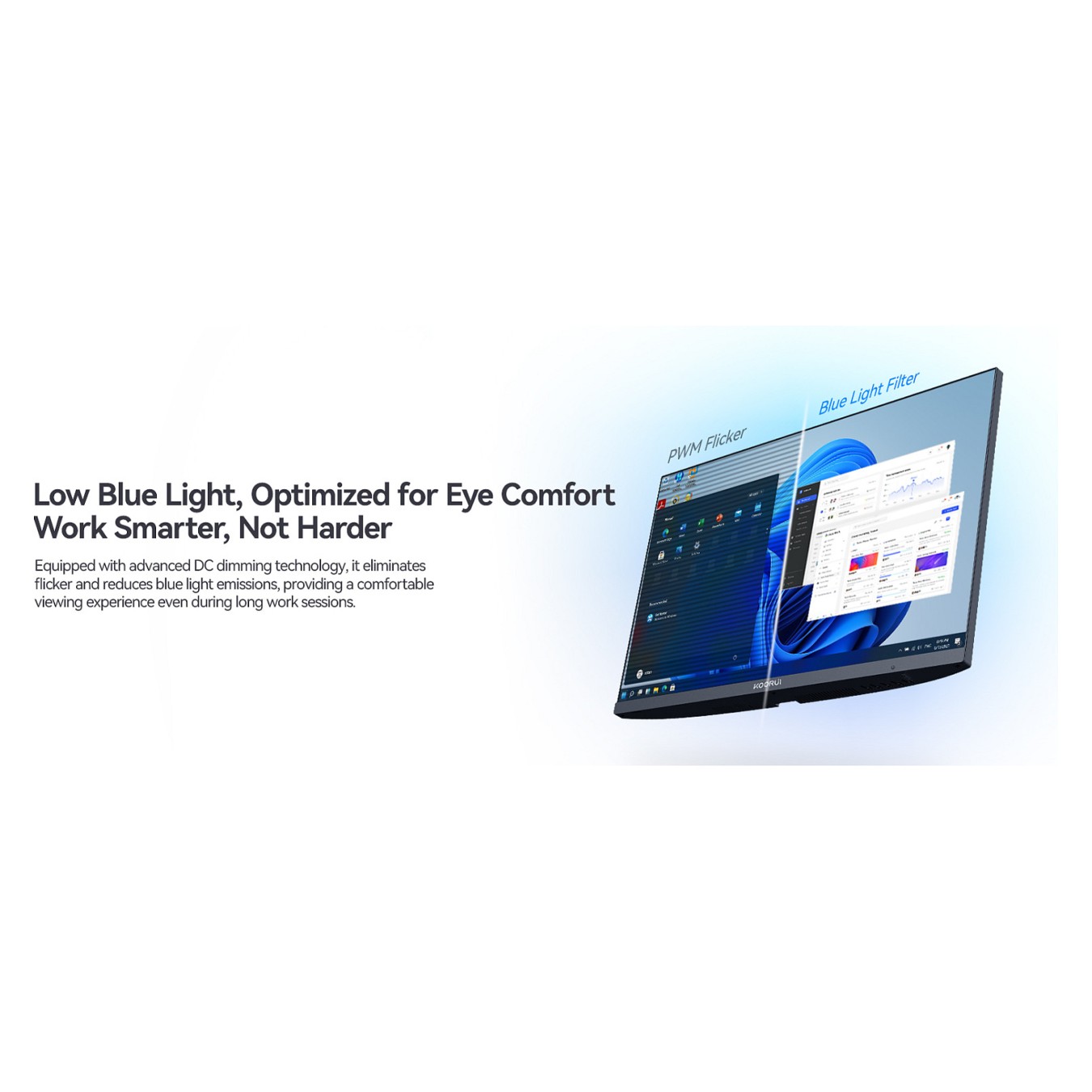 Buy KOORUI E2721F QHD Office-Monitor 68,6 cm (27 Zoll) in Cyprus, Nicosia, Limassol, Larnaka, Pafos