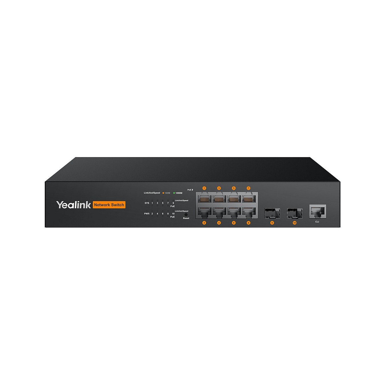 Buy Yealink MSFT - RCH80 - 8-Port L2+Web Managed PoE+ Switch in Cyprus, Nicosia, Limassol, Larnaka, Pafos