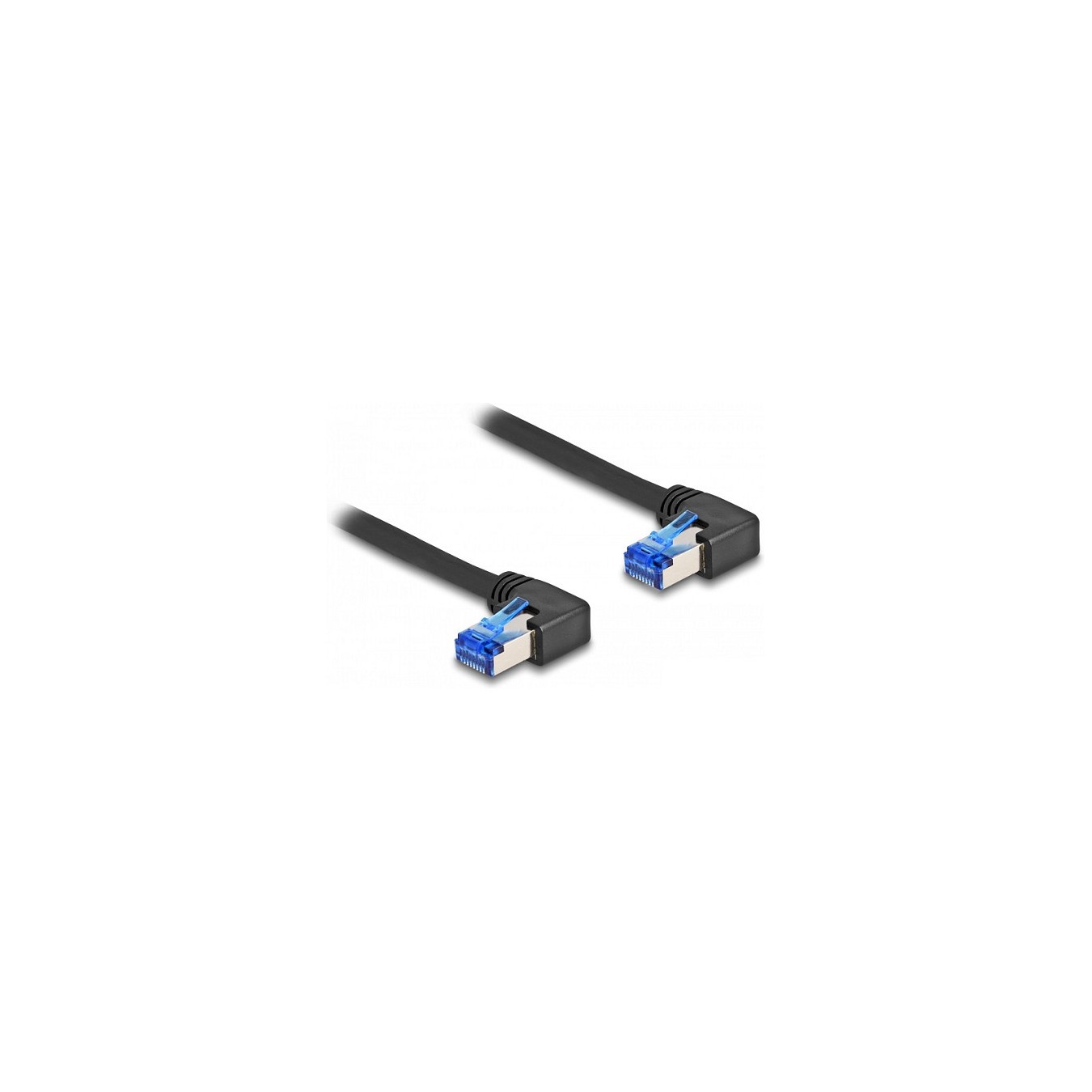 Buy Delock RJ45 Netzwerkkabel Cat.6A S FTP rechts gewinkelt 1 m schwarz in Cyprus, Nicosia, Limassol, Larnaka, Pafos