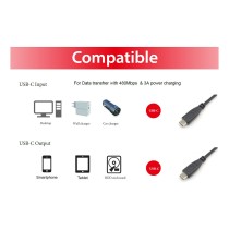 Buy Equip Kabel USB-C2.0- to C 3A PD60W St St 0.30m schwarz in Cyprus, Nicosia, Limassol, Larnaka, Pafos