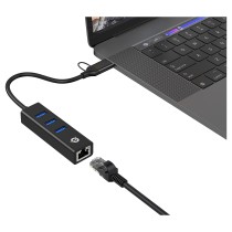 Buy CONCEPTRONIC Adapter USB-C -A3.0- to 3xUSB-A GbE 5Gbs 0.18m sw in Cyprus, Nicosia, Limassol, Larnaka, Pafos
