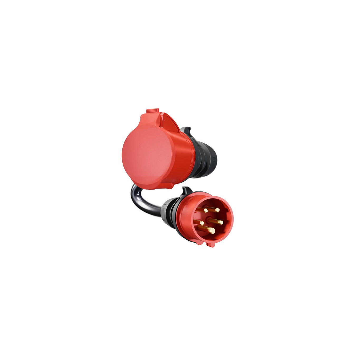 Buy go-e Adapter fr Gemini flex 22 kW, CEE rot Drehstrom 32A to CEE rot 16A (schwarz, 30cm) in Cyprus, Nicosia, Limassol, Larnak