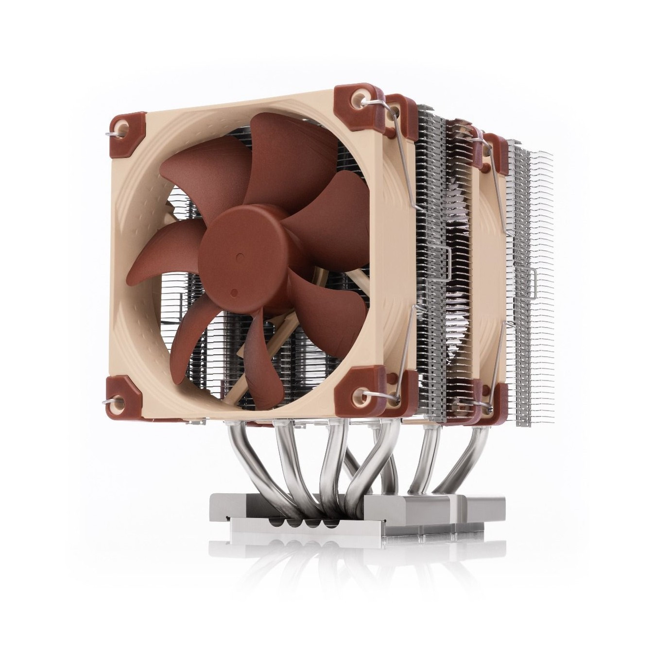 Noctua NH-D9 DX-4677 4U - Dual 92mm CPU Air Cooler, LGA4677 Support, 400-2500 RPM, Beige/Brown, Low-noise
