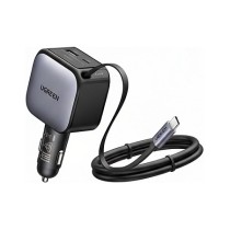 Buy UGREEN Nexode EC603 90W 3-in-1 Car Charger KFZ-Ladegeraet 1x USB-C 1x USB-A 1x ausziehbares USB-C-Kabel 70cm QC 3.0 P... in 