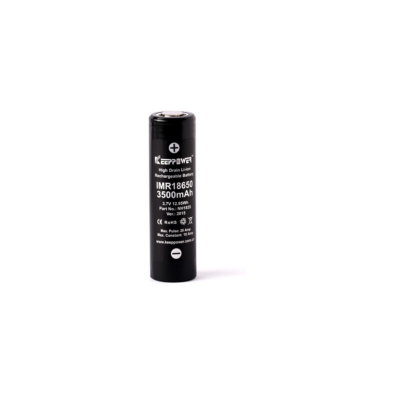 Buy ALLNET IMR18650 - Rechargeable battery - 3.7 V - 2 piece(s) - 3500 mAh - Black - Silver - CE - RoHS in Cyprus, Nicosia, Lima