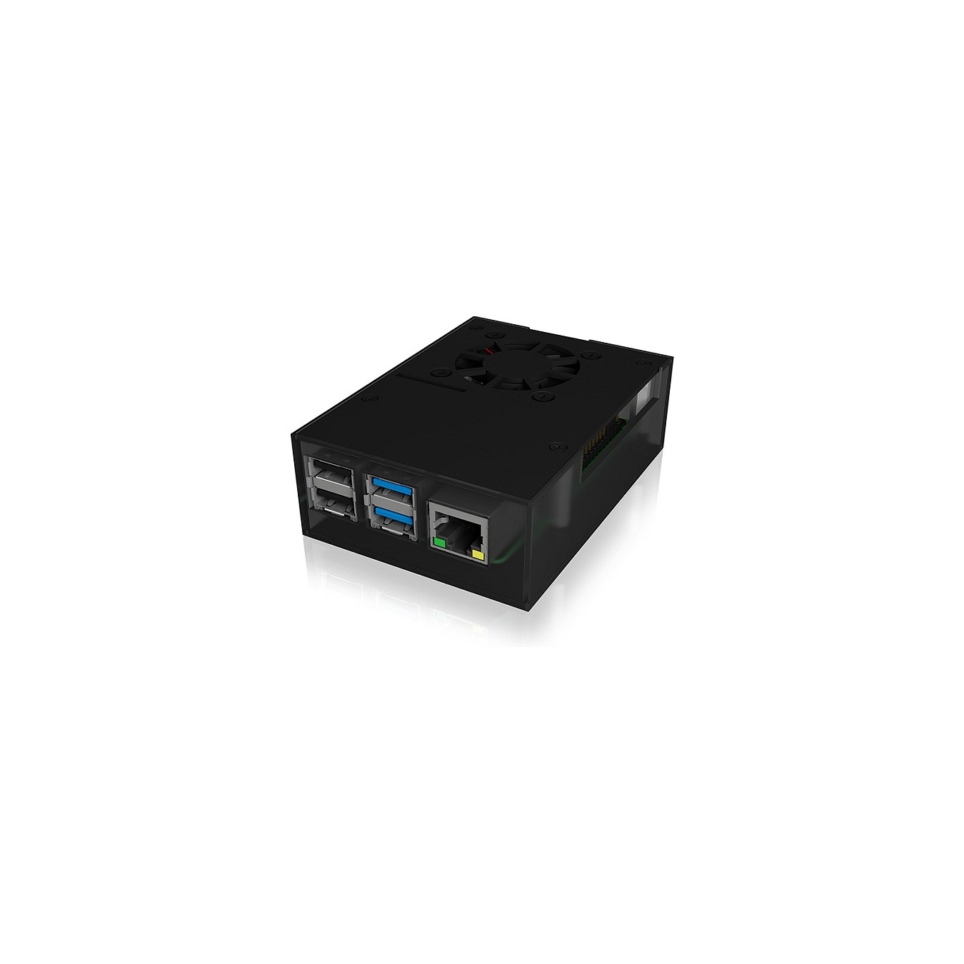 Buy ICY BOX Gehäuse für Raspberry Pi 4, Aluminiumdeckel -boden, Acrylrahmen in Cyprus, Nicosia, Limassol, Larnaka, Pafos