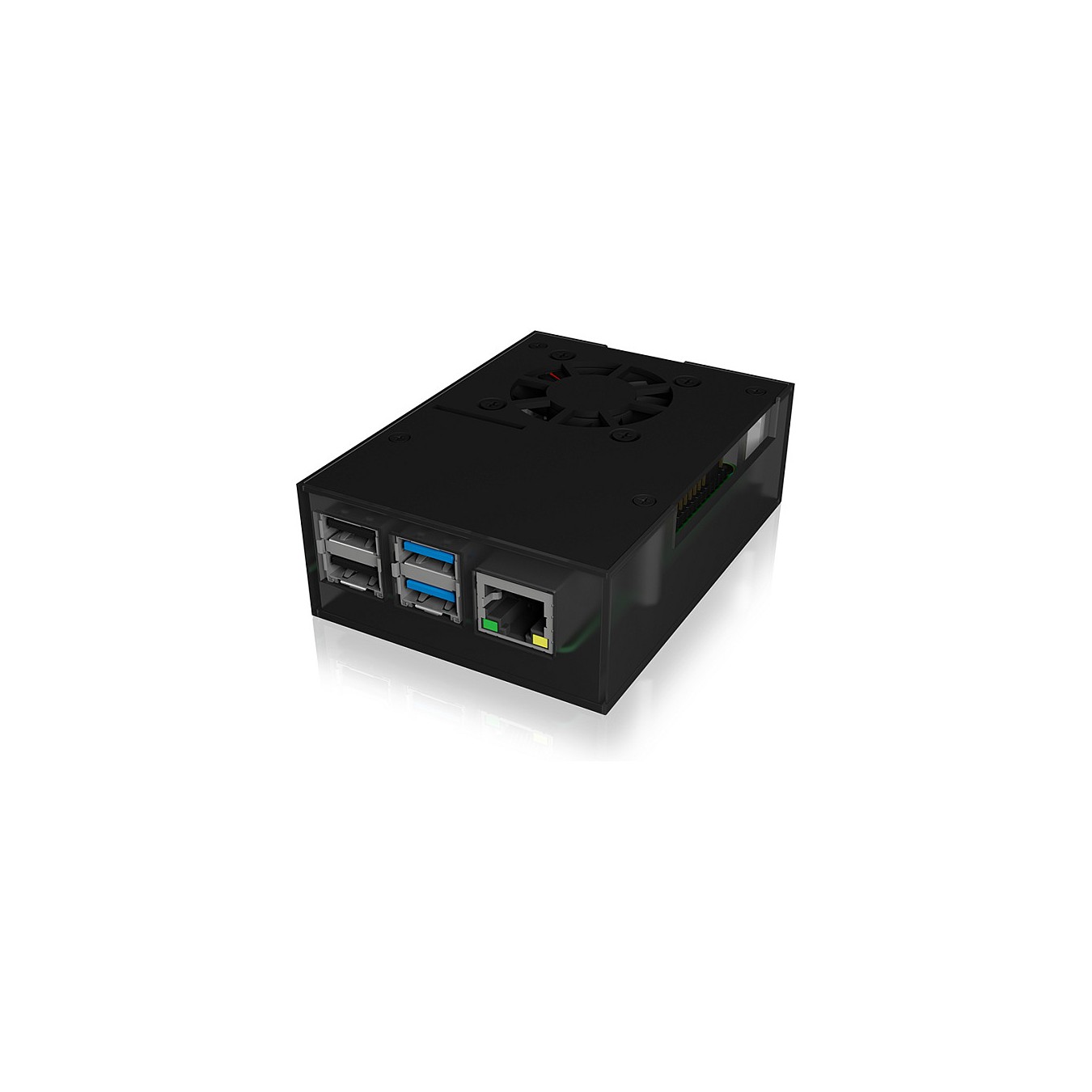 Buy ICY BOX Gehäuse für Raspberry Pi 4, Aluminiumdeckel -boden, Acrylrahmen in Cyprus, Nicosia, Limassol, Larnaka, Pafos