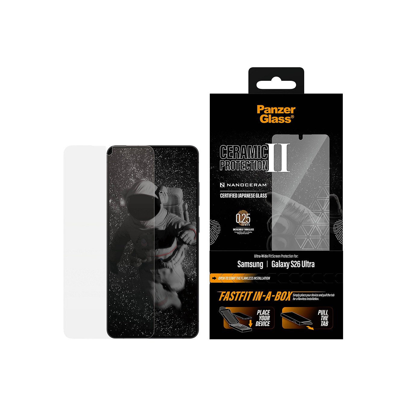 Buy PanzerGlass Ceramic Screen Protector Samsung New Galaxy S 2026 Ultra Ultra-Wide Fit w. FASTFIT IN-A-BOX in Cyprus, Nicosia, 