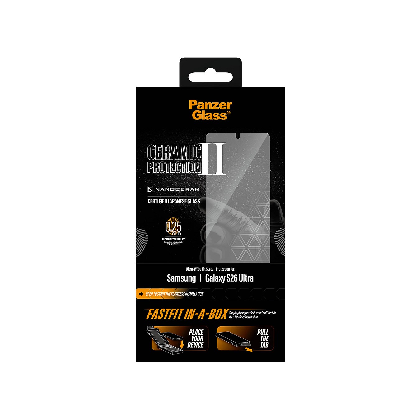 Buy PanzerGlass Ceramic Screen Protector Samsung New Galaxy S 2026 Ultra Ultra-Wide Fit w. FASTFIT IN-A-BOX in Cyprus, Nicosia, 