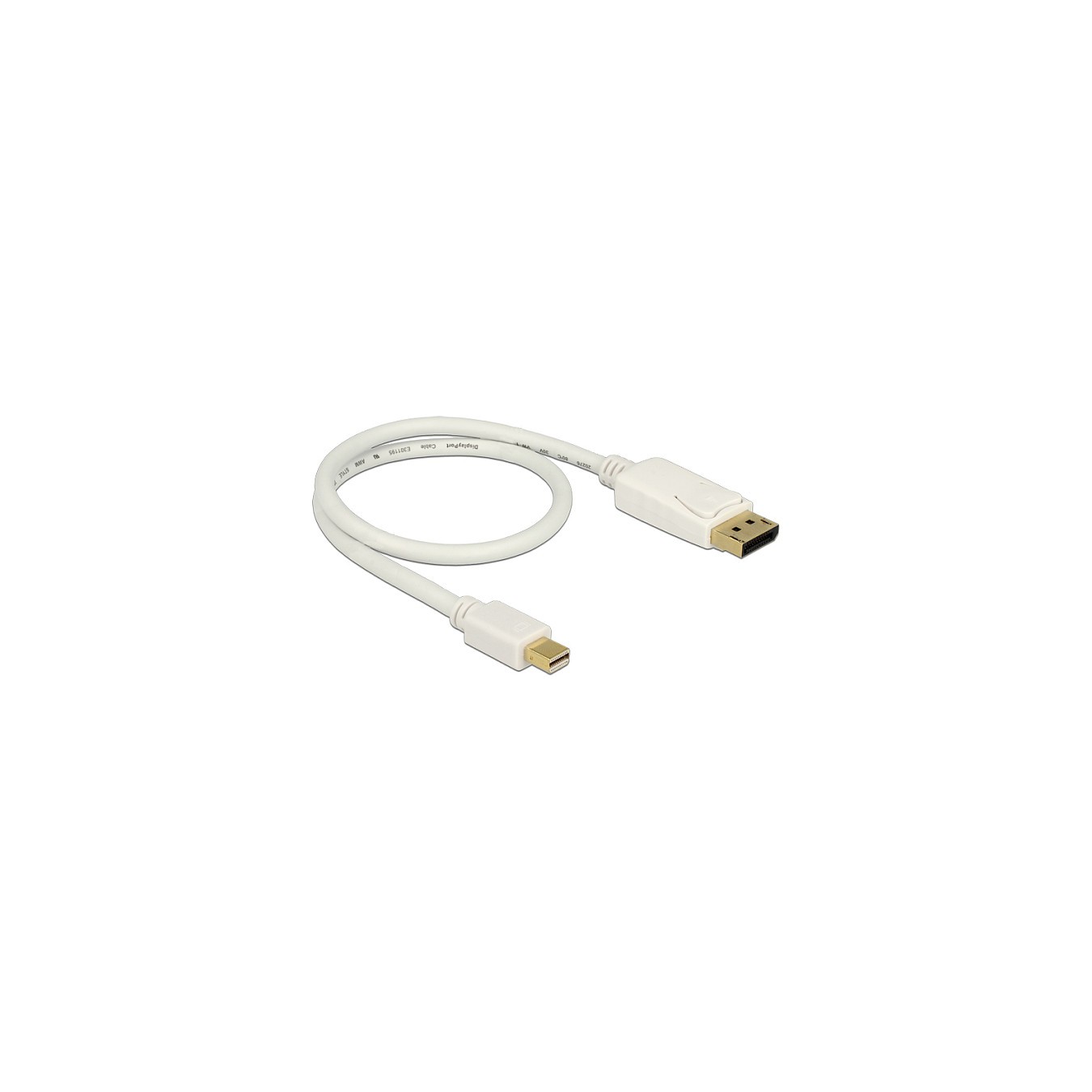 Buy DELOCK Kabel mini DisplayPort 1.2 Stecker to DisplayPort Stecker 0.5 m weiss 4K in Cyprus, Nicosia, Limassol, Larnaka, Pafos
