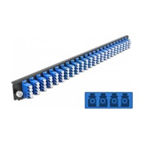 Buy 19? LWL Spleißbox Frontblende 24 Port LC Quad blau in Cyprus, Nicosia, Limassol, Larnaka, Pafos