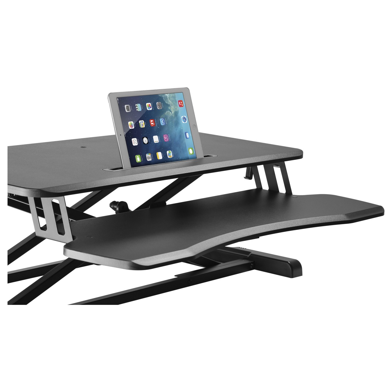 Buy Equip Monitortisch mit Sitz-Stehbankerhöhung 15Kg sw in Cyprus, Nicosia, Limassol, Larnaka, Pafos