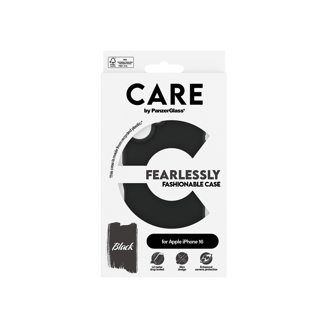 Buy CARE Case Fashion Black iPhone 16 in Cyprus, Nicosia, Limassol, Larnaka, Pafos