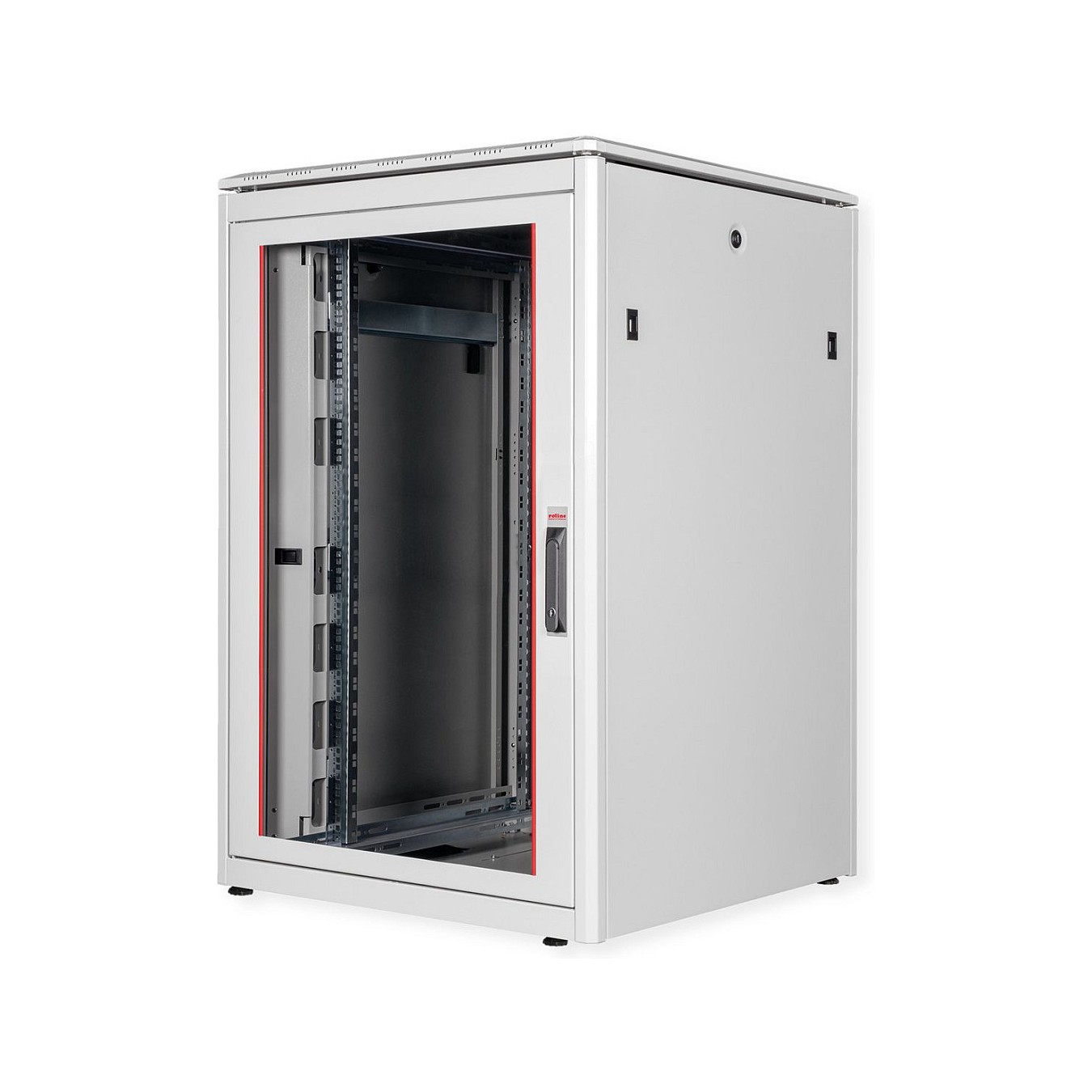Buy ROLINE 19-Zoll Netzwerkschrank Pro 22 HE, 800x800 BxT Glastr grau in Cyprus, Nicosia, Limassol, Larnaka, Pafos