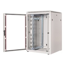 Buy ROLINE 19-Zoll Netzwerkschrank Pro 22 HE, 800x800 BxT Glastr grau in Cyprus, Nicosia, Limassol, Larnaka, Pafos