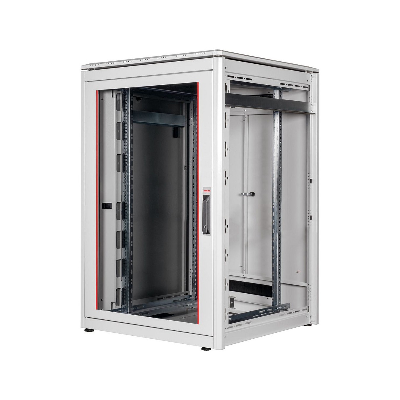 Buy ROLINE 19-Zoll Netzwerkschrank Pro 22 HE, 800x800 BxT Glastr grau in Cyprus, Nicosia, Limassol, Larnaka, Pafos