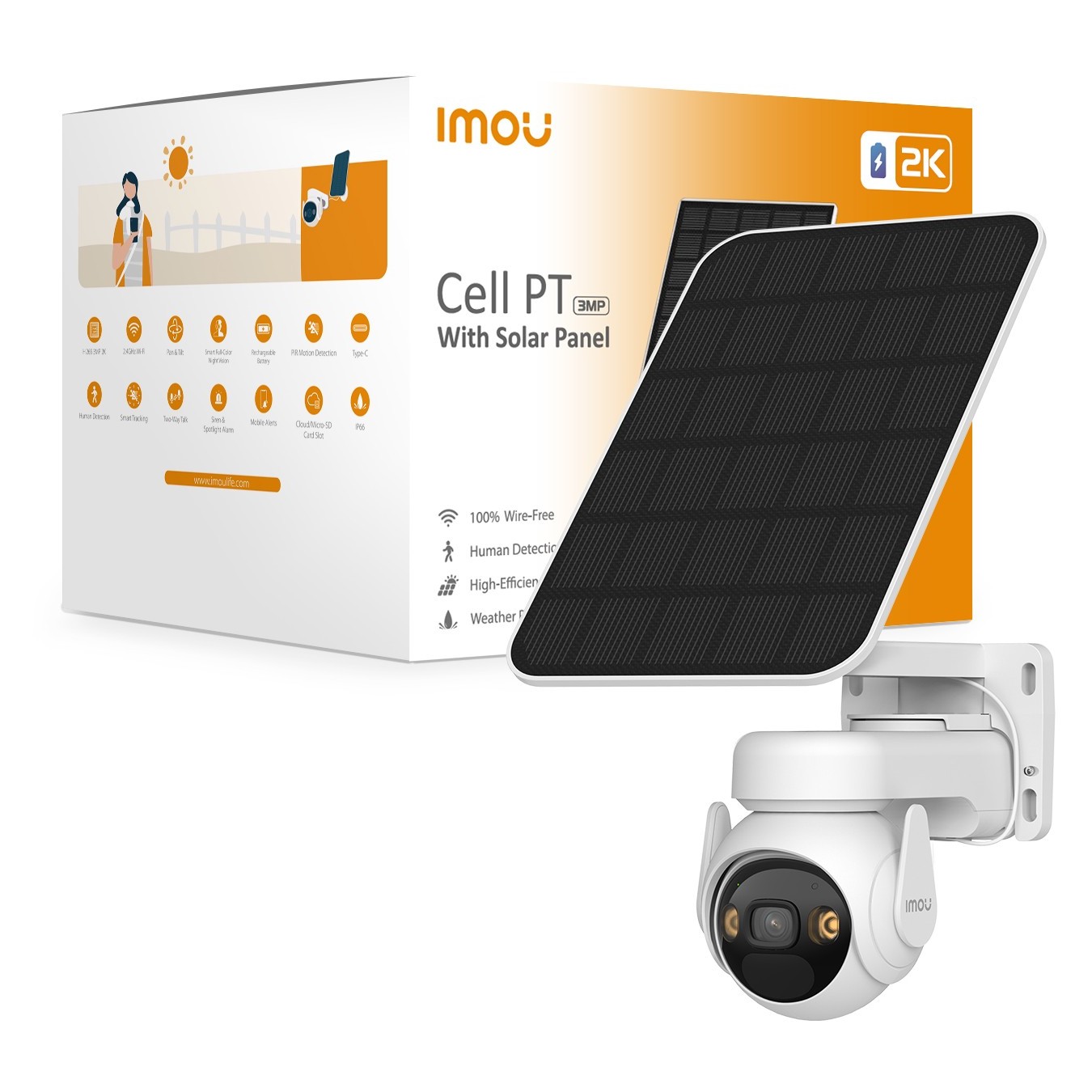 Buy Imou Cell PT + Solar Panel FSP12 in Cyprus, Nicosia, Limassol, Larnaka, Pafos