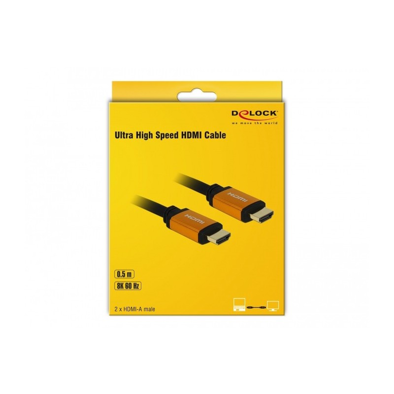 Buy DELOCK Ultra High Speed HDMI Cable - 85726 - 48 Gbps, 8K@60Hz & 4K@120Hz, 0.... in Cyprus, Nicosia, Limassol, Larnaka, Pafos