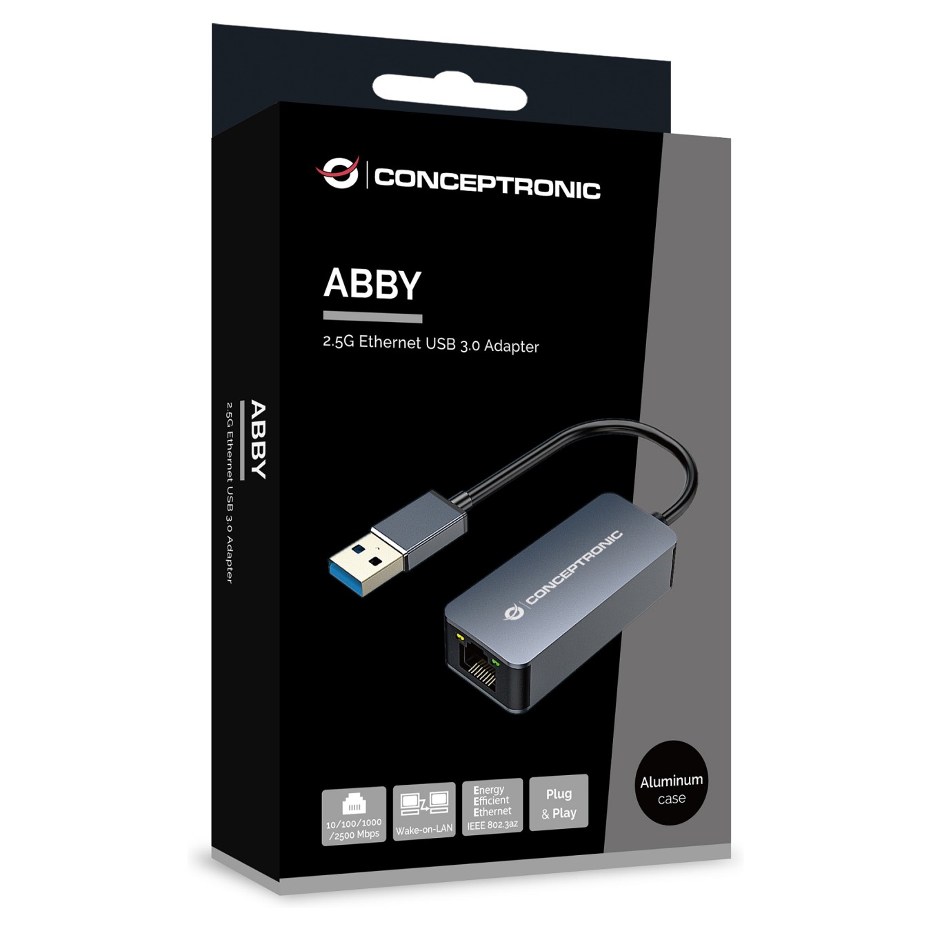 Buy CONCEPTRONIC Adapter USB-A3.0- to 2.5GbE WoL 5Gbs 0.14m sw in Cyprus, Nicosia, Limassol, Larnaka, Pafos