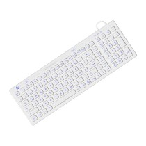 Buy Keysonic KSK-6031INEL - Kompakte Hygienetastatur, Kabelgebunden USB-Anschluss, Beleuchtet, Silikon, Wasser und Staub ... in 